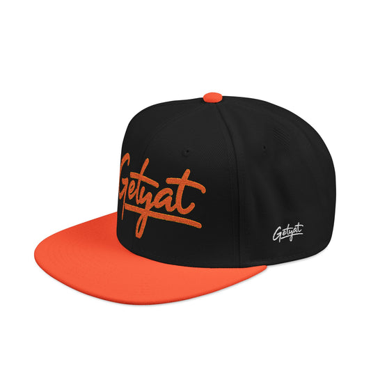 Embroidered 'Seycat' Snapback Hat — Streetwear Flat-Brim Cap