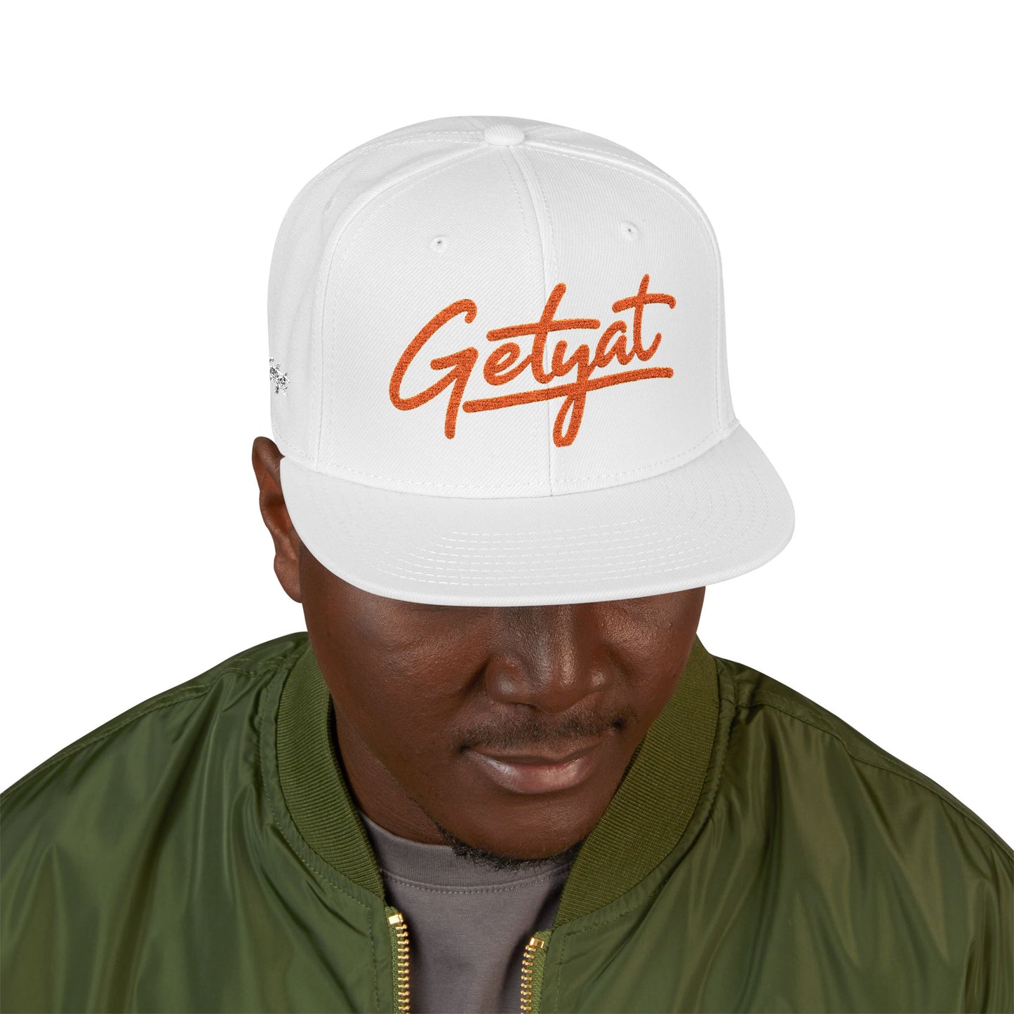 Embroidered 'Seycat' Snapback Hat — Streetwear Flat-Brim Cap