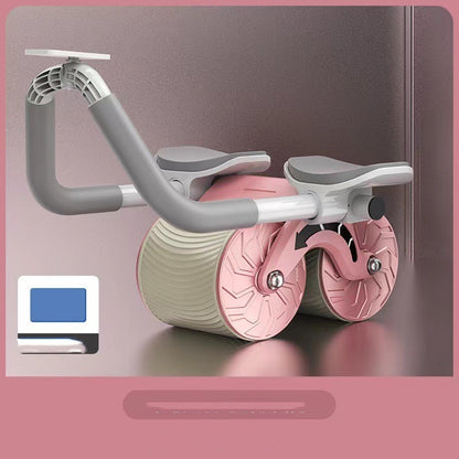 Automatic Rebound AB Roller Abdominal Wheel with Elbow Support – Core Trainer for Men & Women