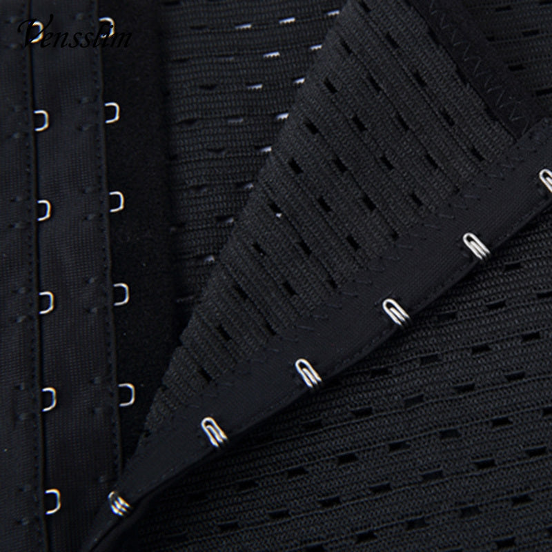 Waist Trainer for Men – Sweat Belt Sauna Trimmer Stomach Wrap, Workout Body Shaper Band, Waist Cincher Corset Belly Strap Shapewear