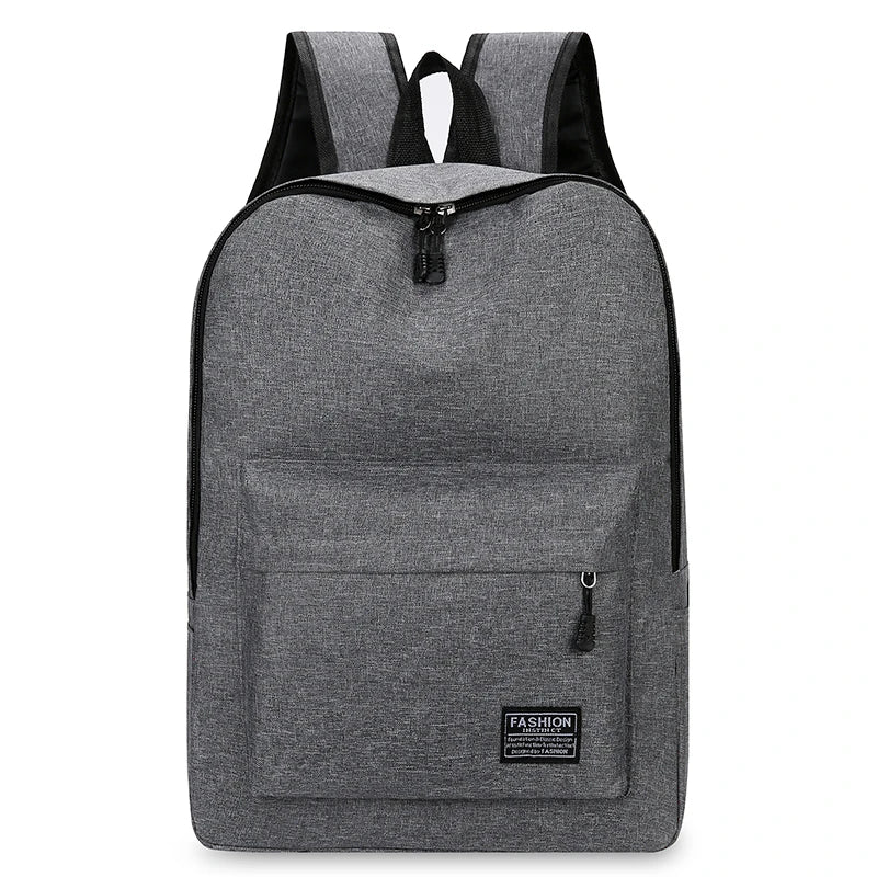 Versatile Unisex Backpack – Trendy Washable Oxford Cloth Computer Bag for School, Travel, and Everyday Use (Black, Grey, Blue, Red)
