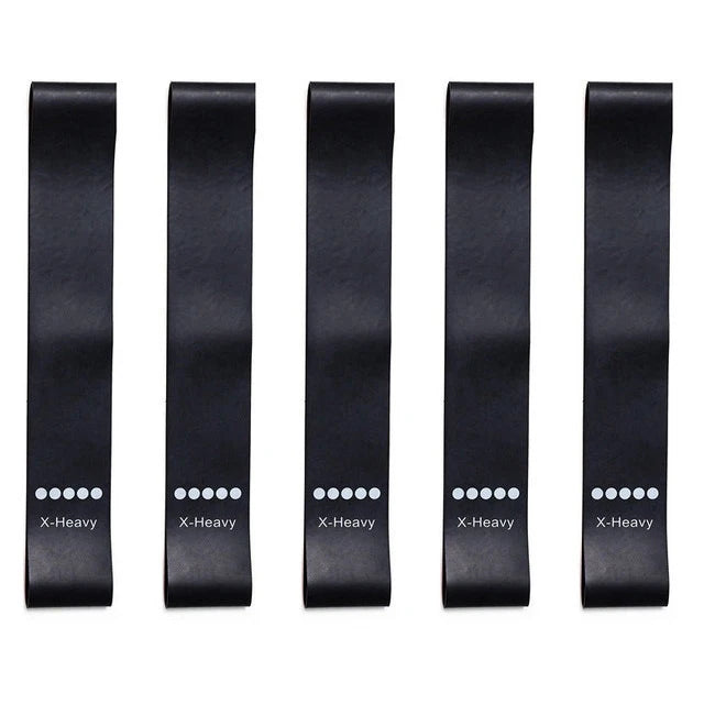 5Pcs/Set Yoga Resistance Bands – Elastic Bodybuilding Bands for Pilates, Gym Workouts, and Fitness – Expander Belt – Pink