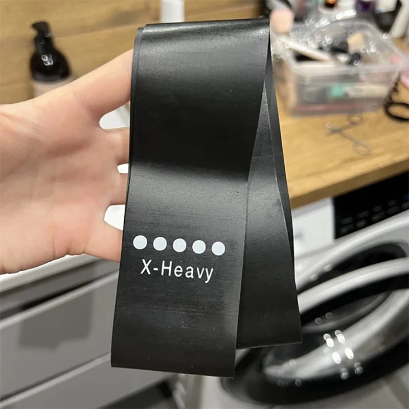 5Pcs/Set Yoga Resistance Bands – Elastic Bodybuilding Bands for Pilates, Gym Workouts, and Fitness – Expander Belt – Pink