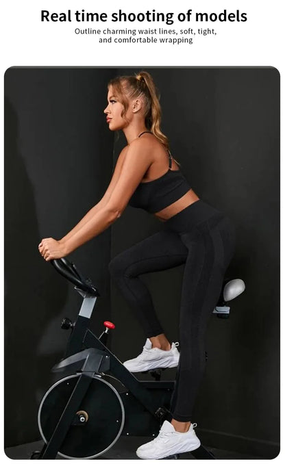 2-Piece Women's Tracksuit Seamless Yoga Set – High Waist Leggings & Sports Bra Workout Sportswear