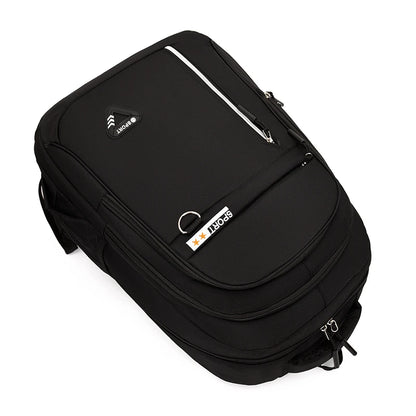 Minimalist Large Capacity Backpack for Men – Waterproof Oxford Commute School Backpack, Business Casual, Multiple Pockets, Travel Bag