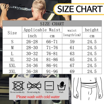 Waist Trainer for Men – Sweat Belt Sauna Trimmer Stomach Wrap, Workout Body Shaper Band, Waist Cincher Corset Belly Strap Shapewear