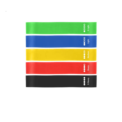 5Pcs/Set Yoga Resistance Bands – Elastic Bodybuilding Bands for Pilates, Gym Workouts, and Fitness – Expander Belt – Pink