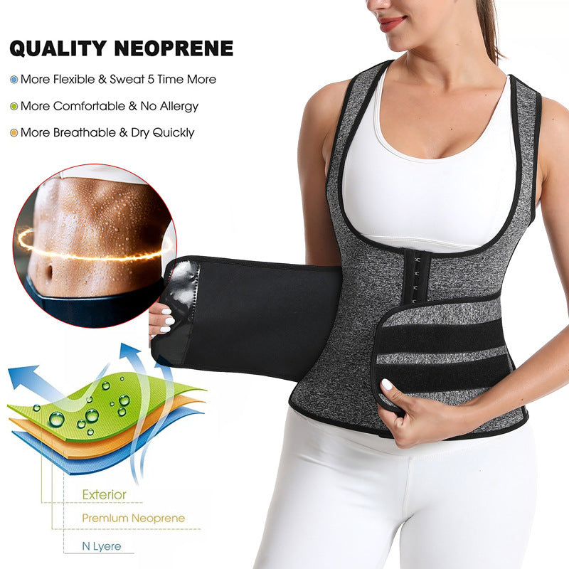 🔥 Neoprene Waist Trainer for Women – Sauna Sweat Corset Trimmer Belt for Workout & Weight Loss