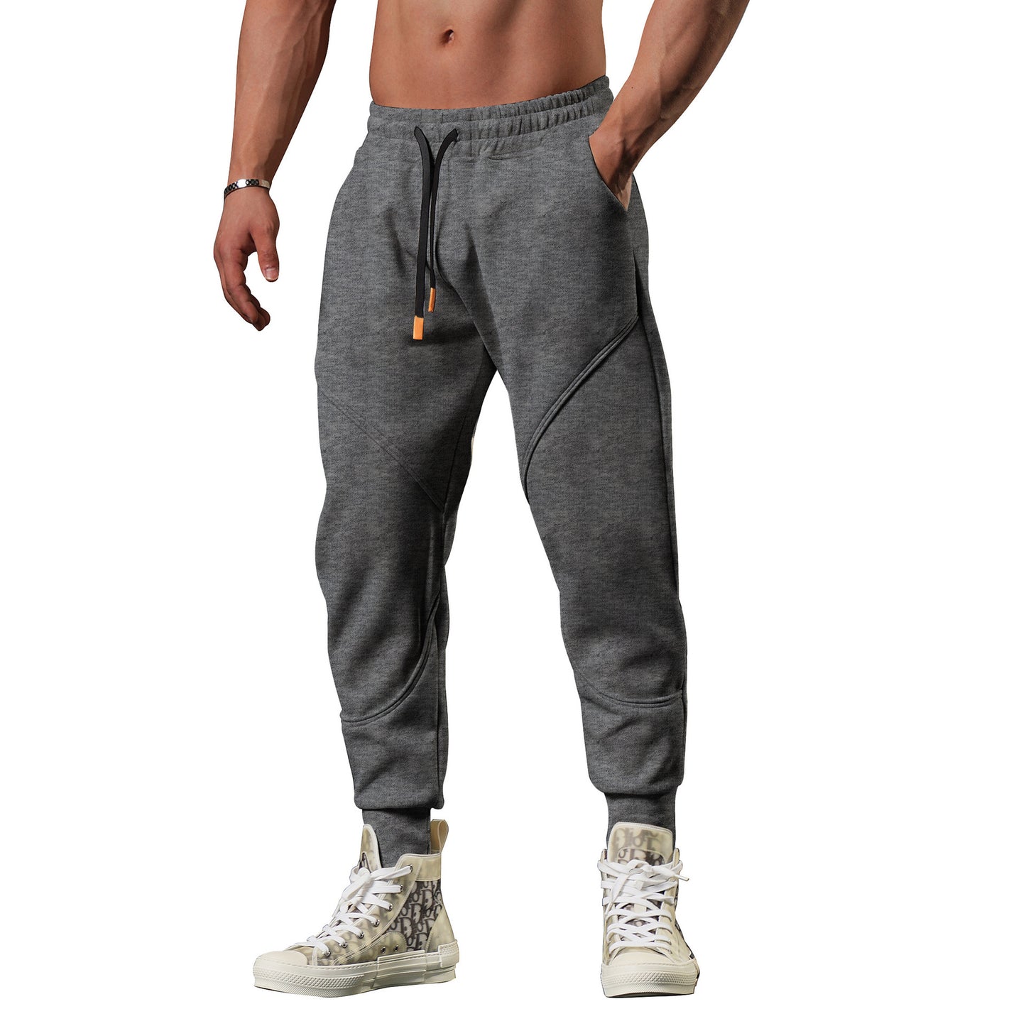 🥶🔥 Men’s Warm Outdoor Track Sweatpants – Loose Tapered Leisure Joggers