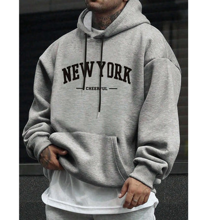 Men's Casual American-style Retro Loose Hooded Sweater