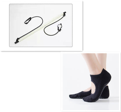 Multifunctional Pilates Stretching Stick – Yoga Puller for Home Fitness, Flexibility & Toning