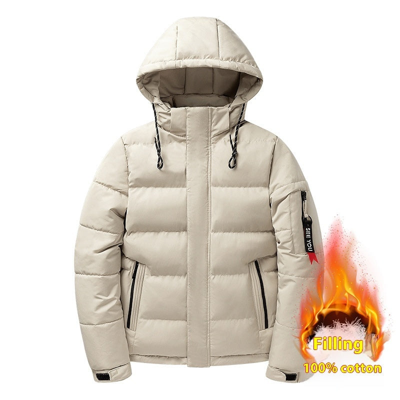 Men’s Cotton Loose Velvet Thickened Long Sleeve – Middle-Aged Comfort Wear