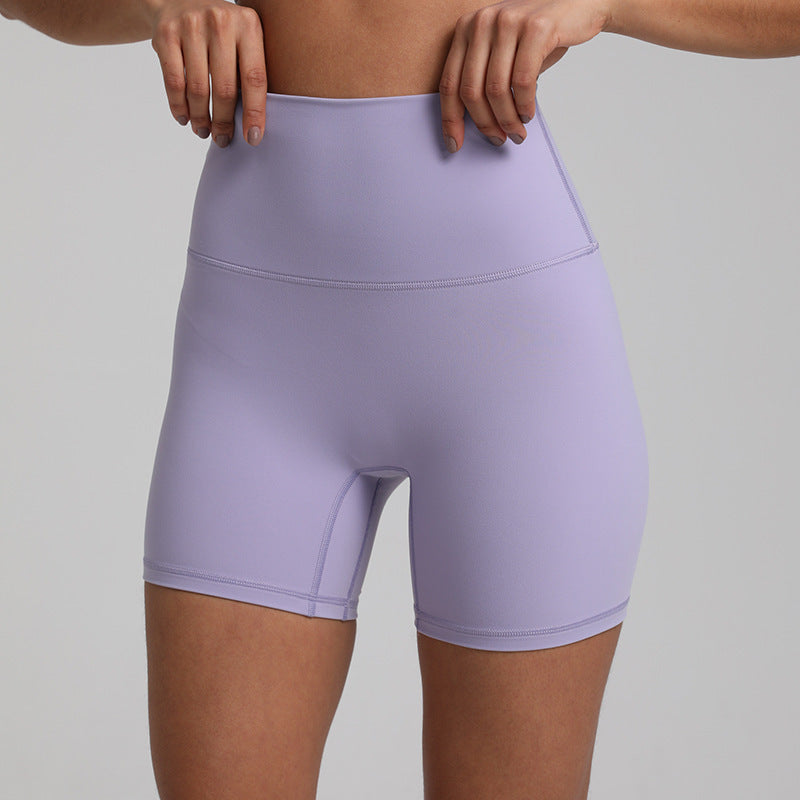 ☁️ Nude Feel Yoga Shorts – Quick-Drying, Breathable & Slim Fit Activewear for Women