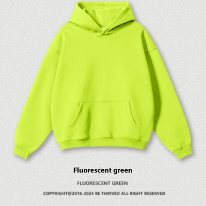 Solid Color Casual Loose Plus Size Thick Hoodie