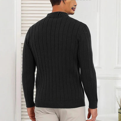 Retro Versatile Long Sleeve Sweater Men
