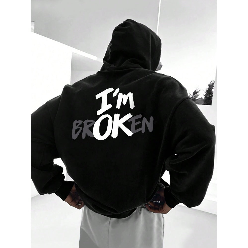 European Size Hoodie Im OK New Men's Hoodie Hip Ho